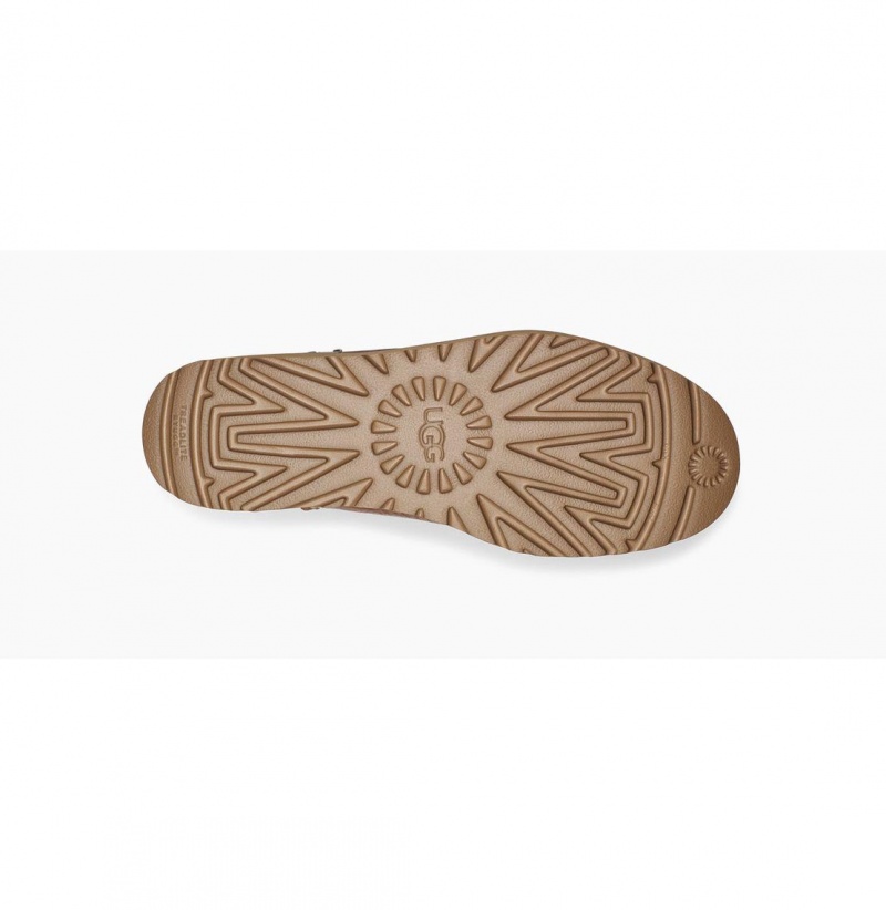 UGG Deconstructed Mini Zip Kozene Cizmy Damske Hnede | SK-918ZMGCOS