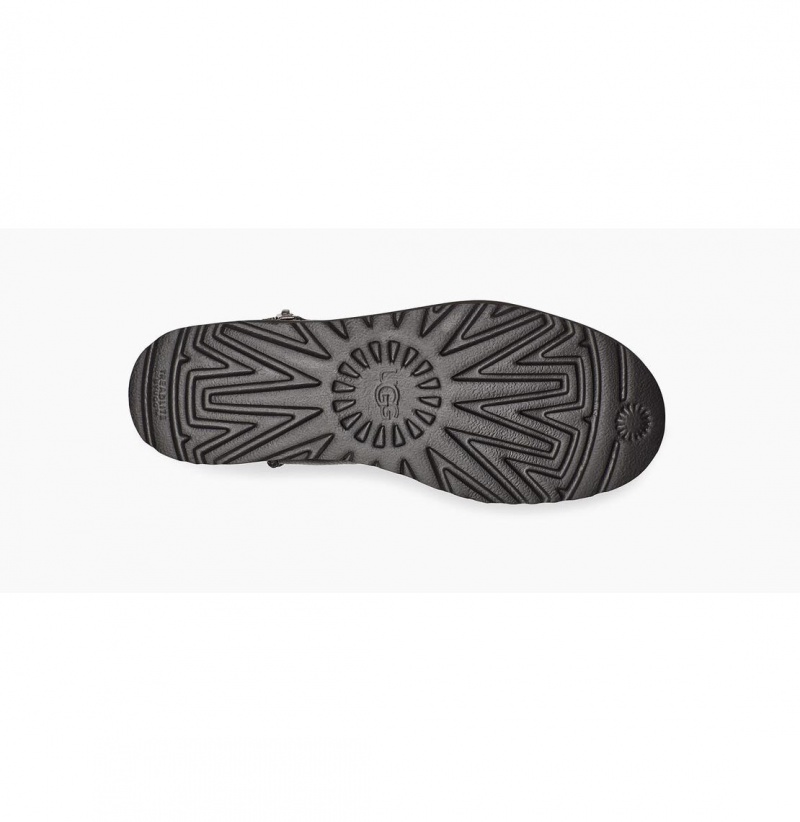 UGG Deconstructed Mini Zip Kozene Cizmy Damske Čierne | SK-095DJTQKE