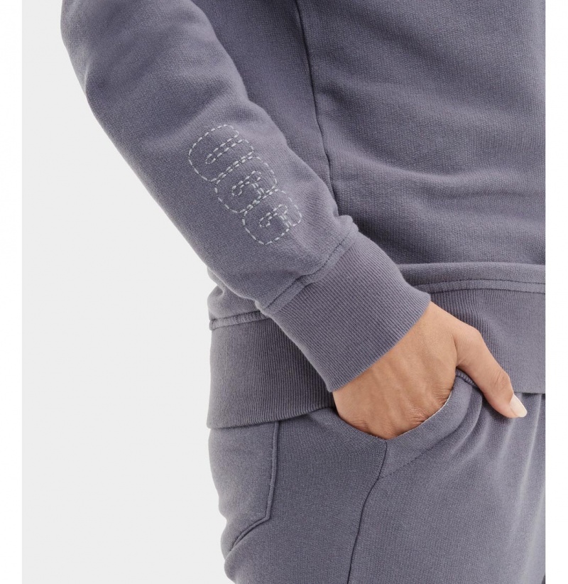 UGG Denise Crewneck Mikina Damske Modre | SK-059NOQWCJ