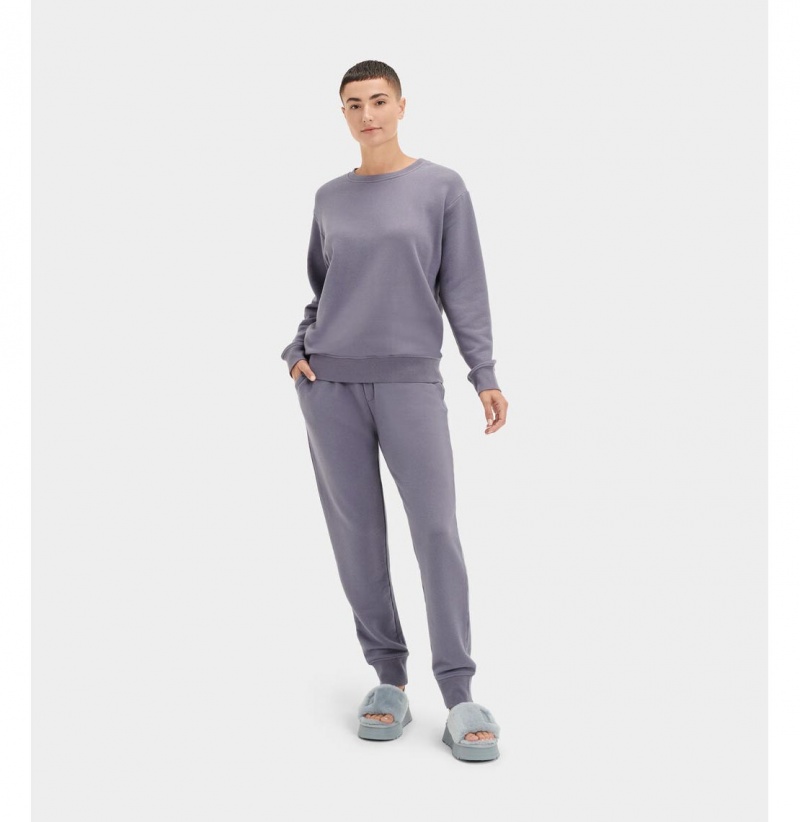 UGG Denise Crewneck Mikina Damske Modre | SK-059NOQWCJ