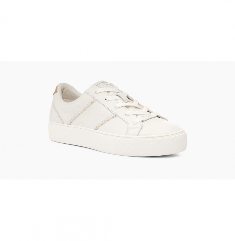 UGG Dinale Tenisky Damske Biele | SK-407QHNDWG