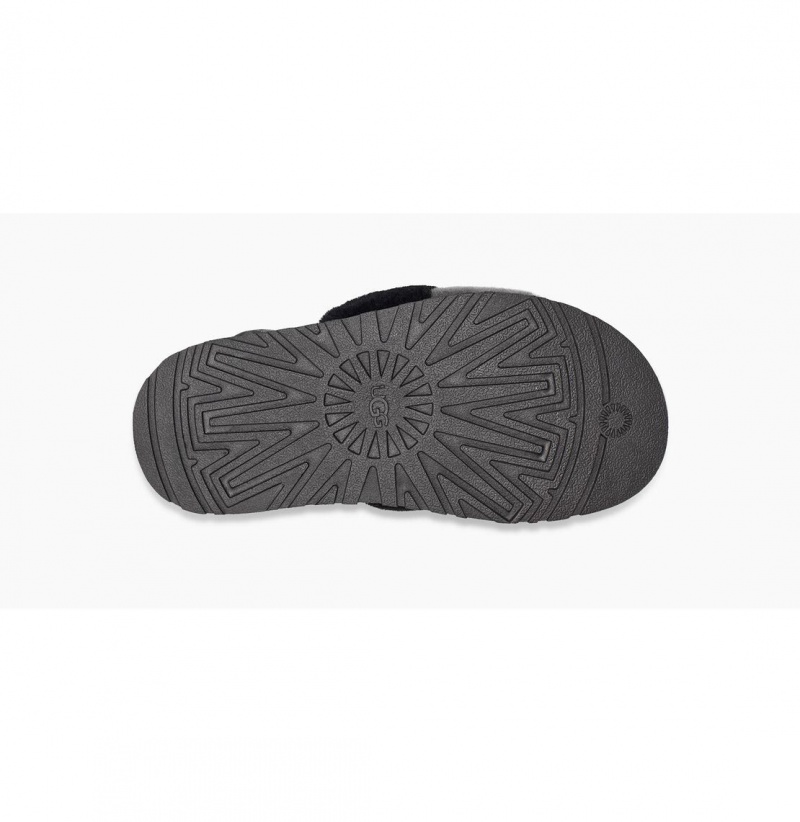UGG Disco Checker Slapky Papuce Damske Čierne Siva | SK-128NZJMPA