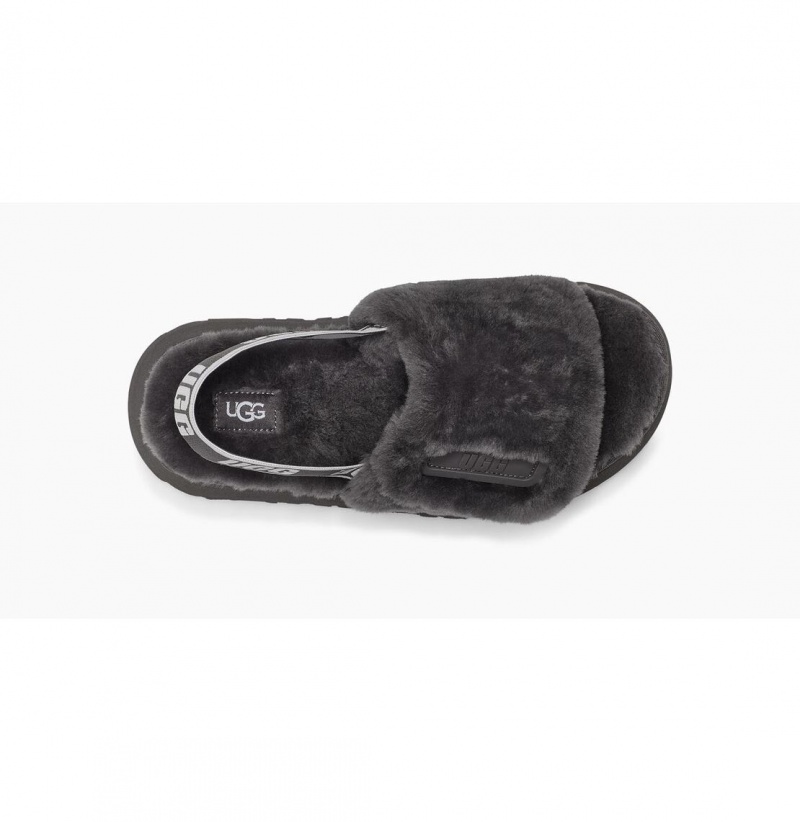 UGG Disco Slapky Papuce Damske Tmavo Siva | SK-069KPBXIY