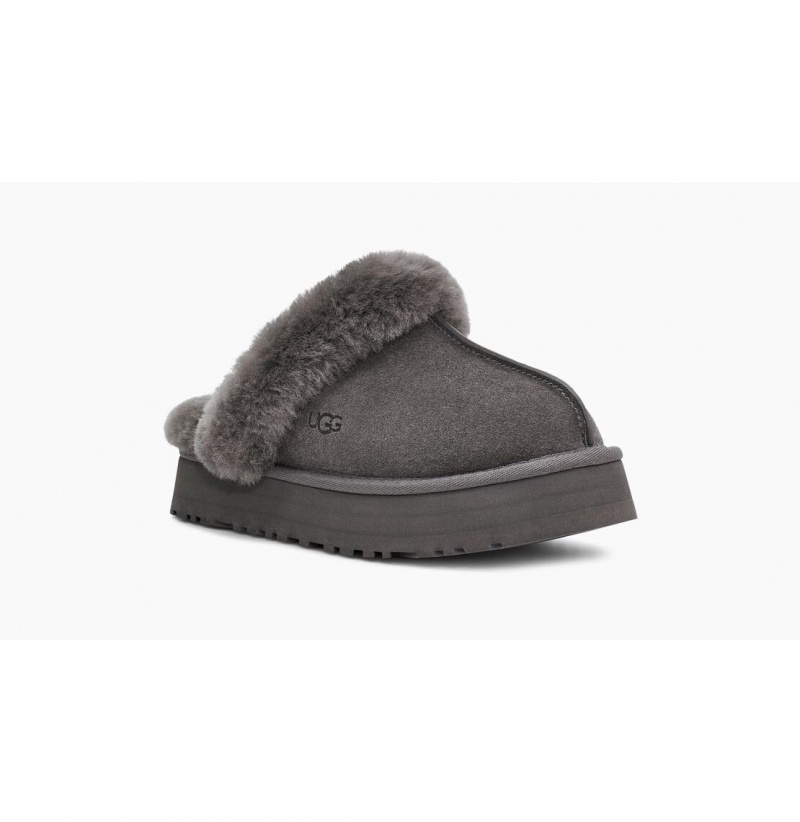 UGG Disquette Papuce Damske Tmavo Siva | SK-125DVWUMK