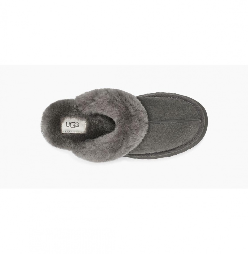 UGG Disquette Papuce Damske Tmavo Siva | SK-125DVWUMK