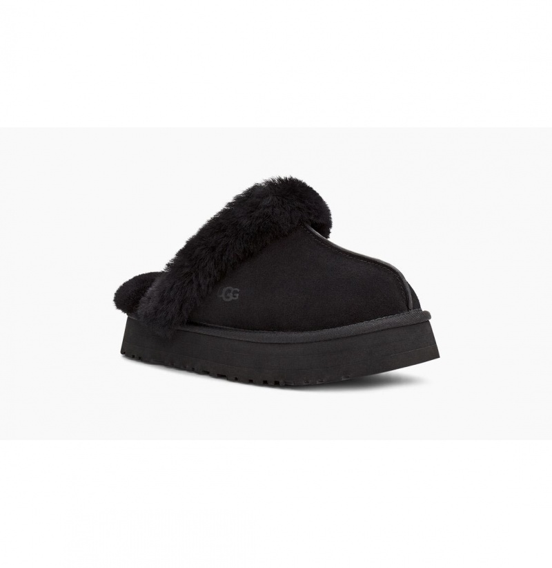 UGG Disquette Papuce Damske Čierne | SK-479FHICKG