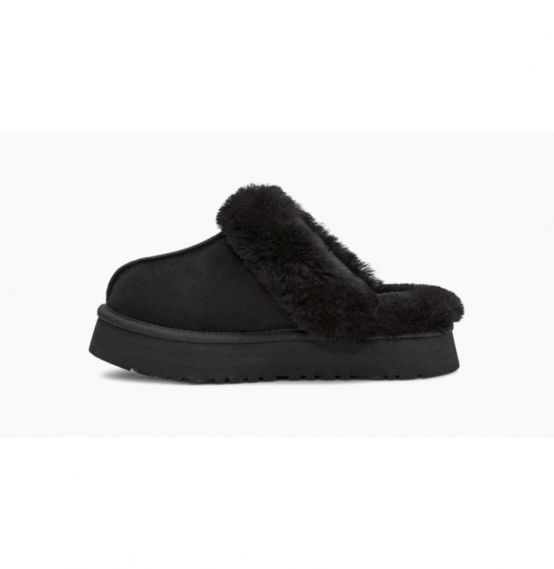 UGG Disquette Papuce Damske Čierne | SK-479FHICKG