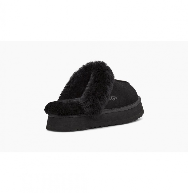 UGG Disquette Papuce Damske Čierne | SK-479FHICKG