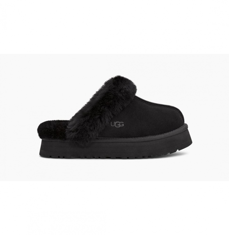 UGG Disquette Papuce Damske Čierne | SK-479FHICKG