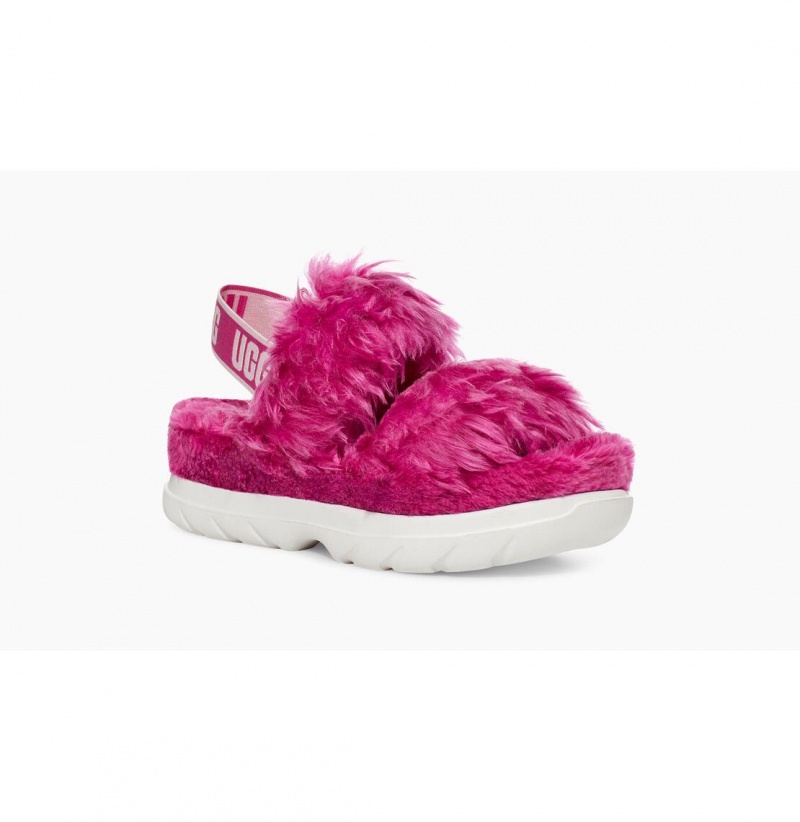 UGG Fluff Sugar Sandal Papuce Damske Ruzove | SK-836EKWODY