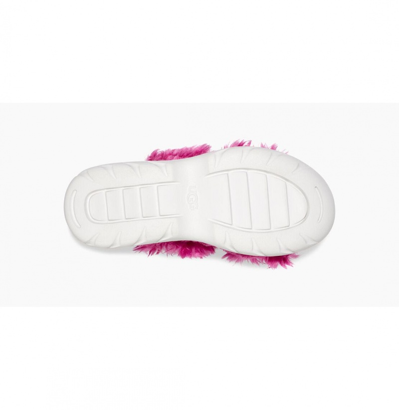 UGG Fluff Sugar Sandal Papuce Damske Ruzove | SK-836EKWODY