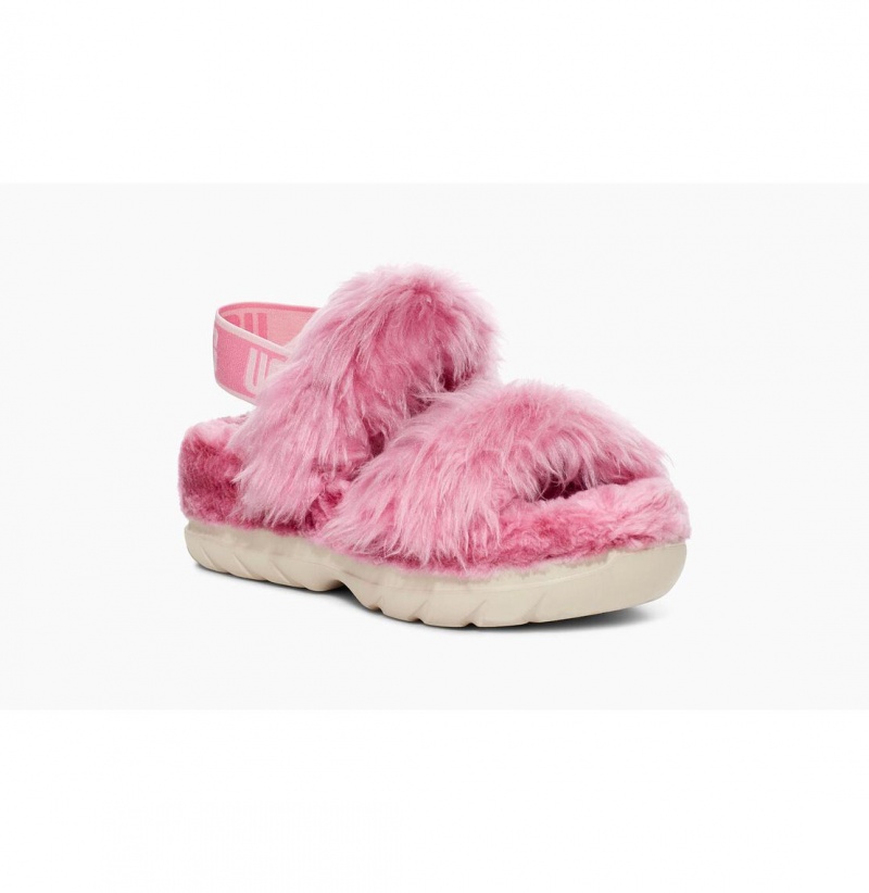 UGG Fluff Sugar Sandal Papuce Damske Ruzove | SK-315TVIQPK