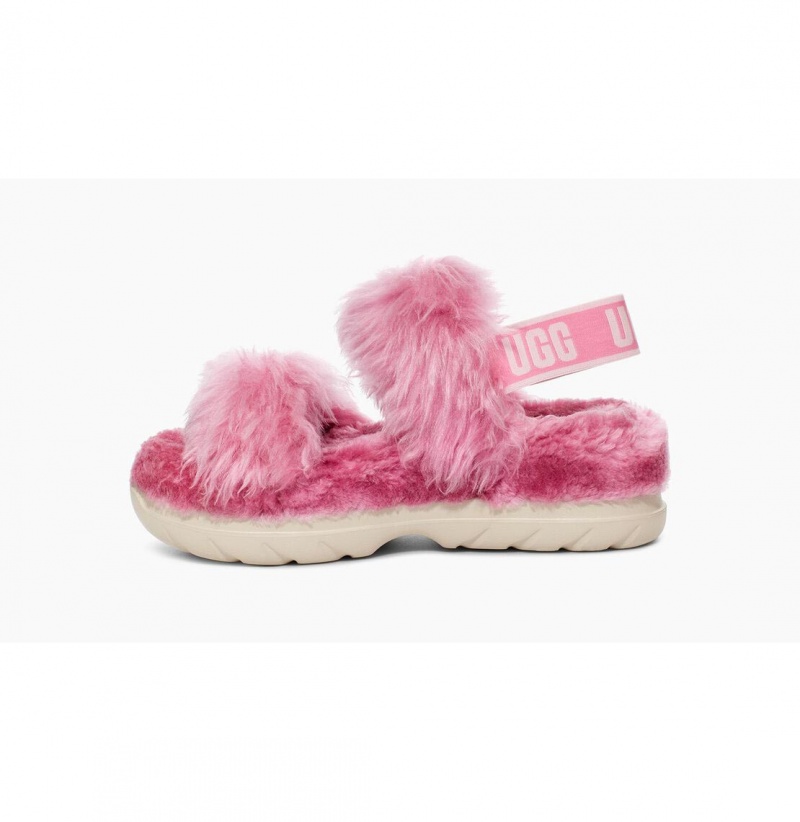 UGG Fluff Sugar Sandal Papuce Damske Ruzove | SK-315TVIQPK