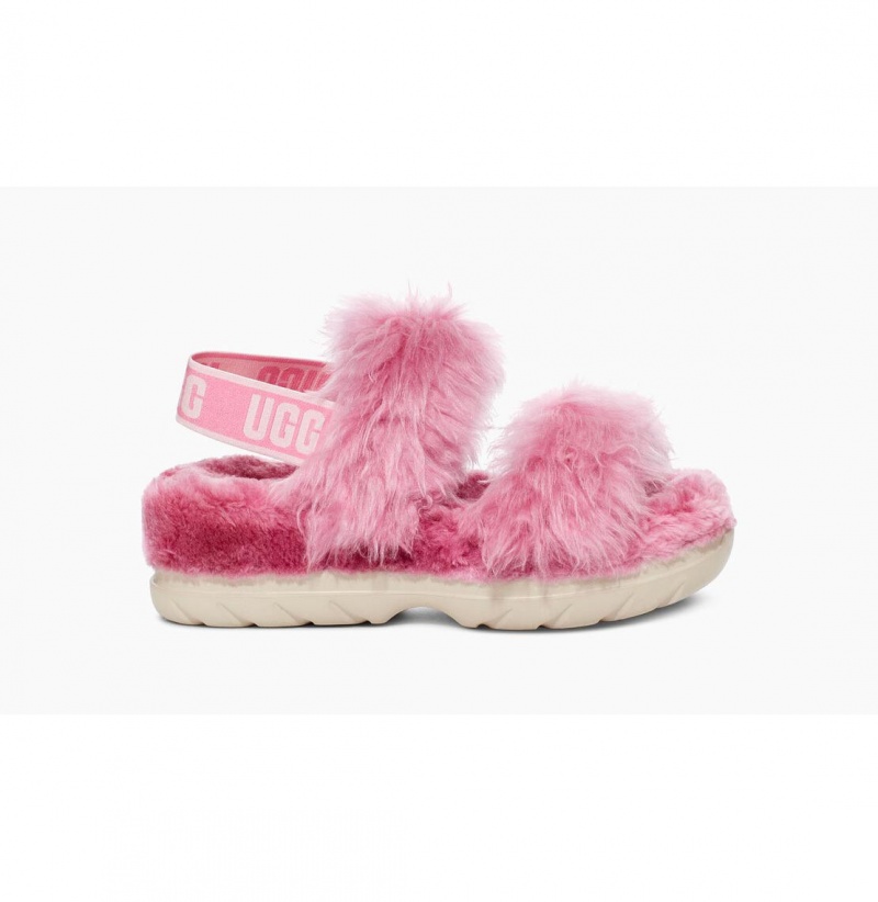UGG Fluff Sugar Sandal Papuce Damske Ruzove | SK-315TVIQPK