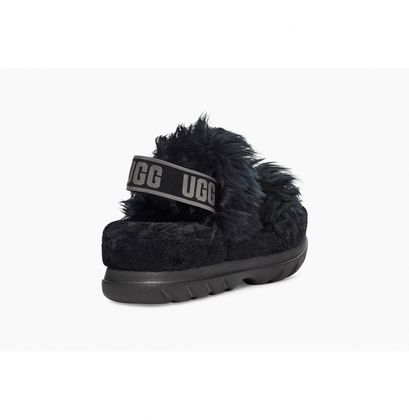 UGG Fluff Sugar Sandal Papuce Damske Čierne | SK-120ILBKNA