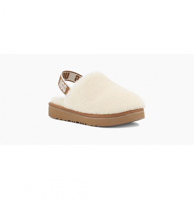 UGG Fluff Yeah Clog Papuce Detske Béžové | SK-065KYBAVM