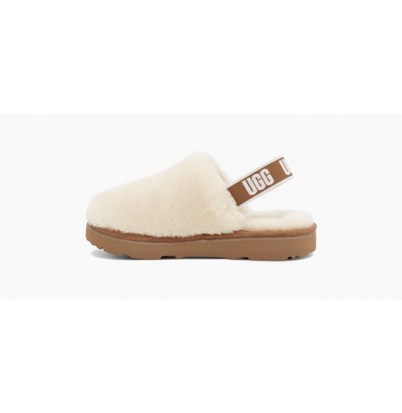 UGG Fluff Yeah Clog Papuce Detske Béžové | SK-065KYBAVM