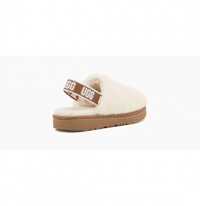UGG Fluff Yeah Clog Papuce Detske Béžové | SK-065KYBAVM
