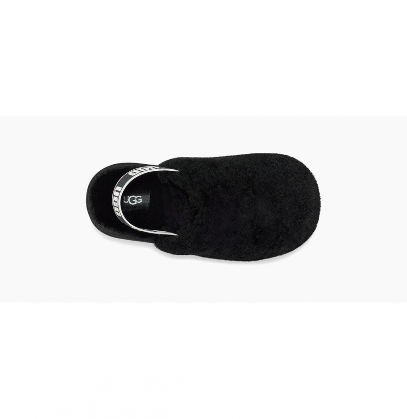 UGG Fluff Yeah Clog Papuce Detske Čierne | SK-384NZHJDQ