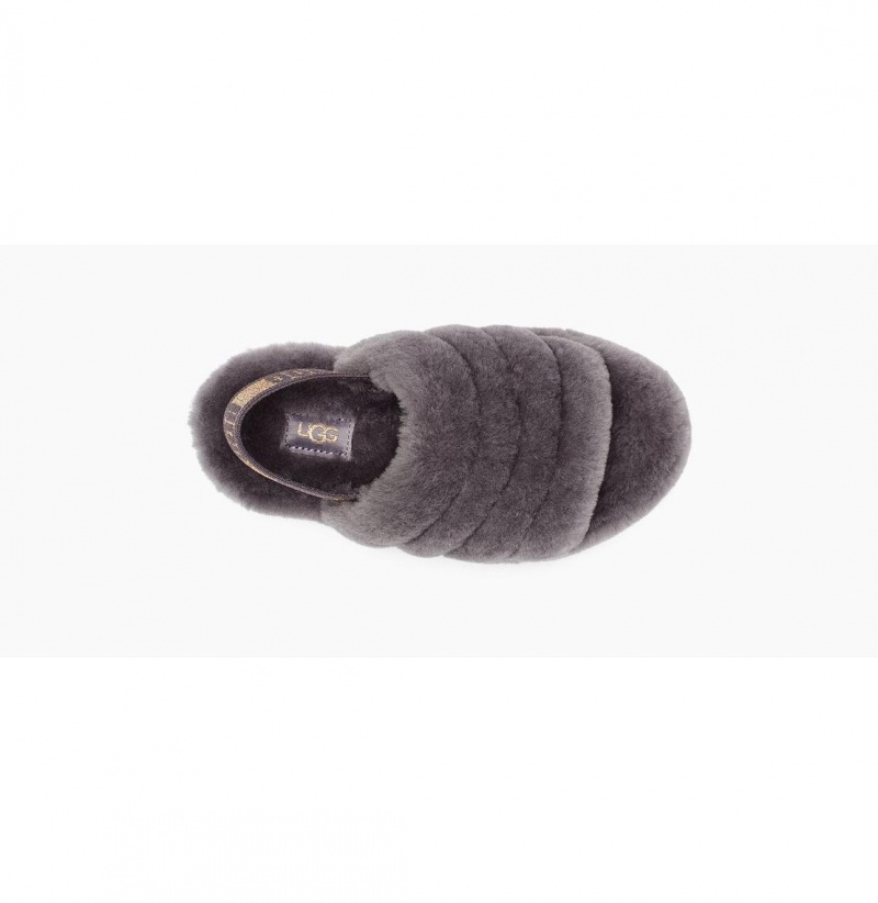UGG Fluff Yeah Slapky Glitter Papuce Detske Svetlo Nachový | SK-802QJVKOF