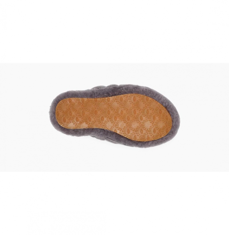 UGG Fluff Yeah Slapky Glitter Papuce Detske Svetlo Nachový | SK-802QJVKOF