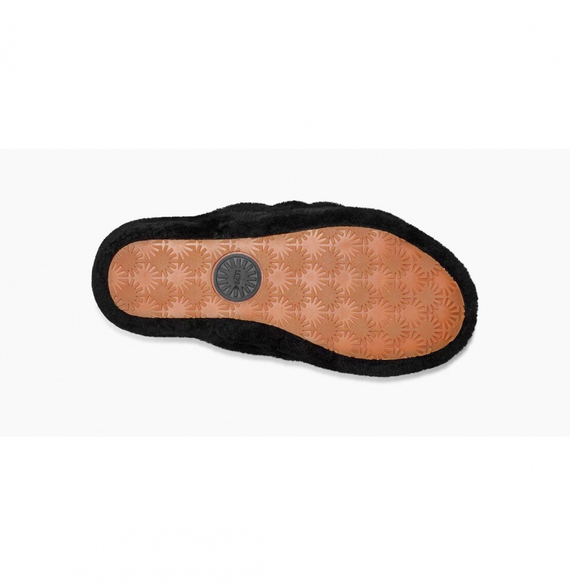 UGG Fluff Yeah Slapky Papuce Damske Béžové Čierne | SK-041TBDFVZ