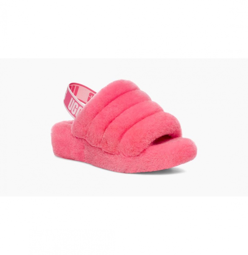 UGG Fluff Yeah Slapky Papuce Damske Ruzove Ruzove Béžové | SK-970SUGDCL