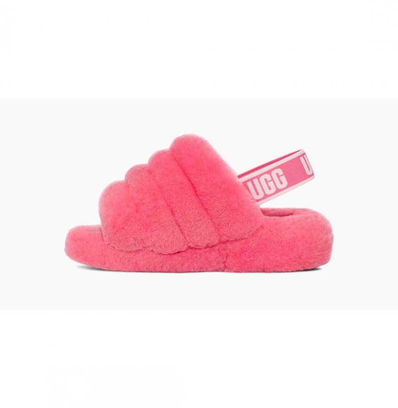 UGG Fluff Yeah Slapky Papuce Damske Ruzove Ruzove Béžové | SK-970SUGDCL