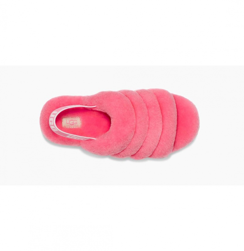 UGG Fluff Yeah Slapky Papuce Damske Ruzove Ruzove Béžové | SK-970SUGDCL