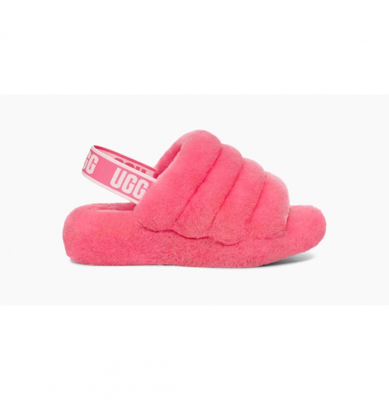 UGG Fluff Yeah Slapky Papuce Damske Ruzove Ruzove Béžové | SK-970SUGDCL