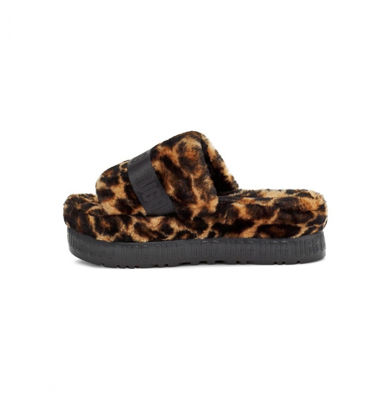 UGG Fluffita Panther Print Papuce Damske Leopardie | SK-105MLJVDG