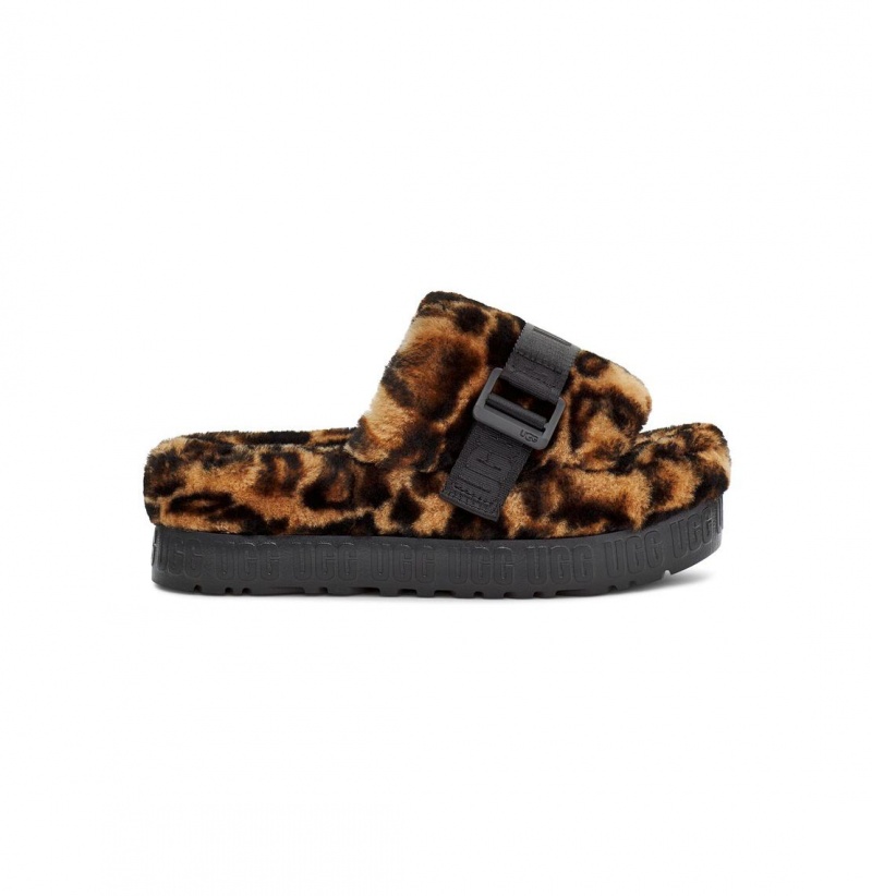 UGG Fluffita Panther Print Papuce Damske Leopardie | SK-105MLJVDG