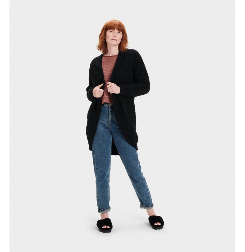 UGG Fremont Kardigan Damske Čierne | SK-876VUEOZF