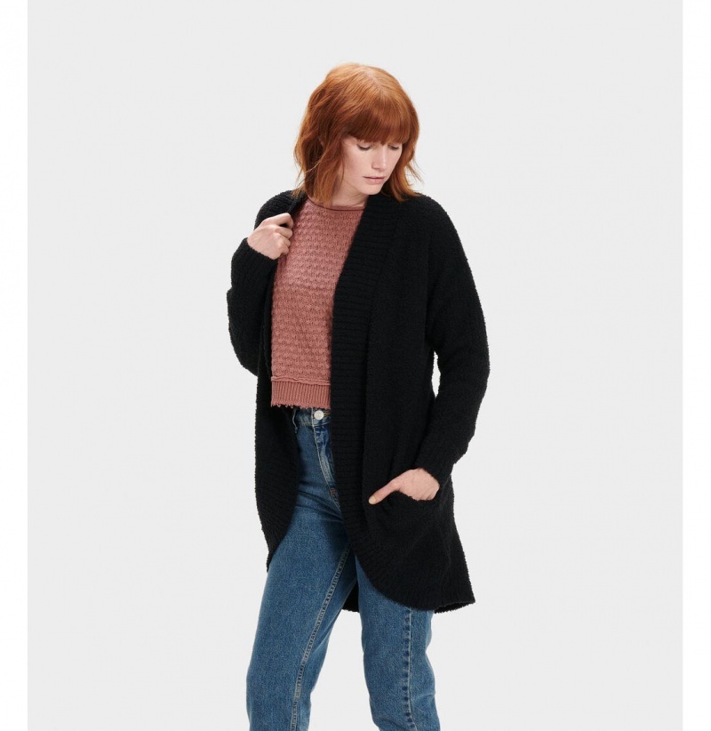 UGG Fremont Kardigan Damske Čierne | SK-876VUEOZF