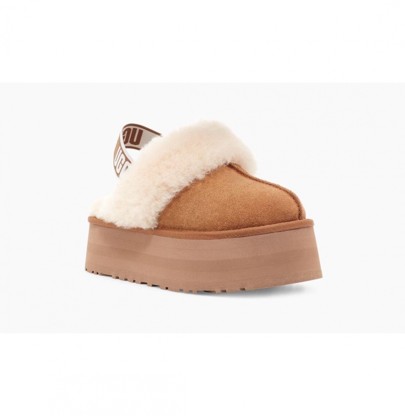 UGG Funkette Papuce Damske Hnede Čierne | SK-256DUVOBA