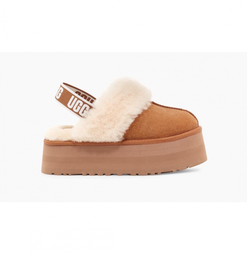 UGG Funkette Papuce Damske Hnede Čierne | SK-256DUVOBA