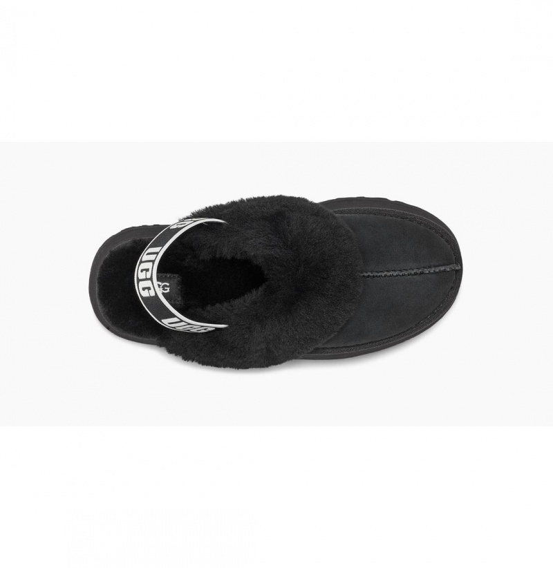UGG Funkette Papuce Damske Čierne | SK-498URZWHJ
