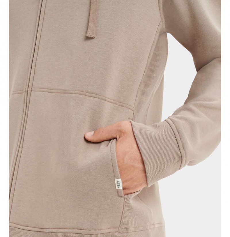 UGG Gordon Zipped Mikina s Kapucnou Panske Siva | SK-247JHVADU