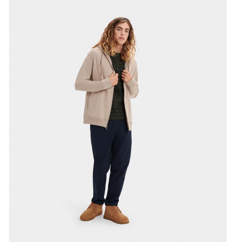 UGG Gordon Zipped Mikina s Kapucnou Panske Siva | SK-247JHVADU