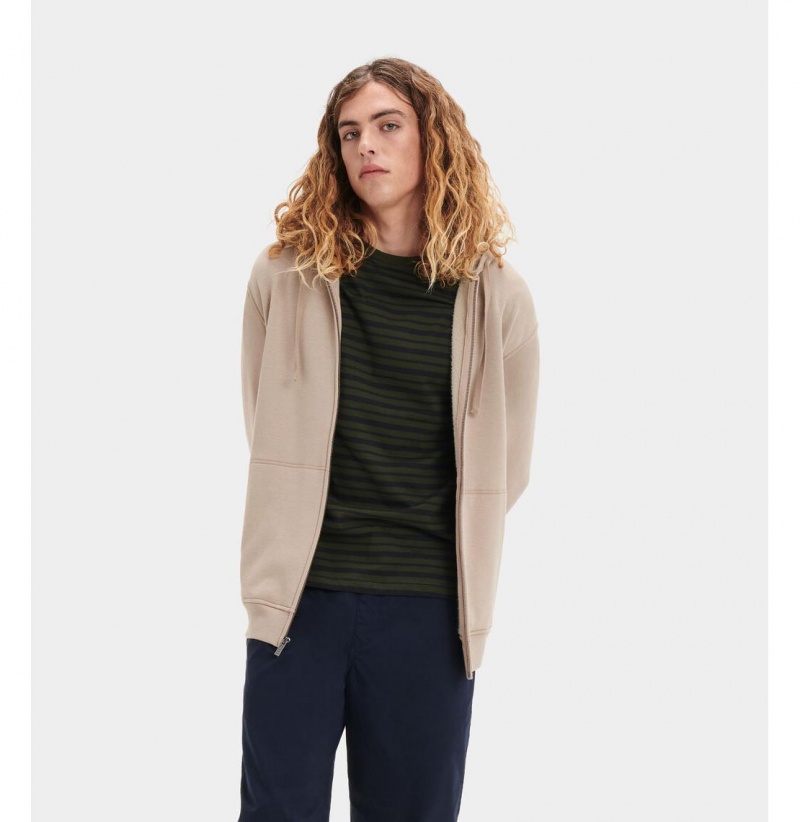 UGG Gordon Zipped Mikina s Kapucnou Panske Siva | SK-247JHVADU