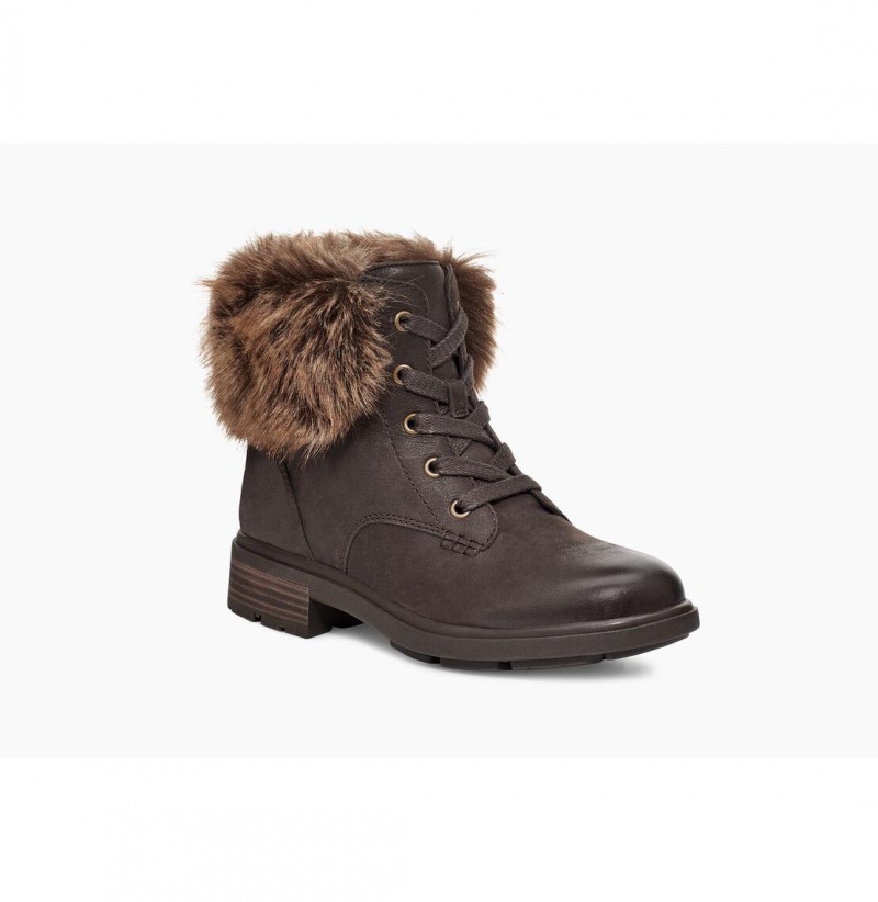 UGG Harrison Tipped Snurovacie Topanky Damske Tmavo Káva | SK-923SEMVHD