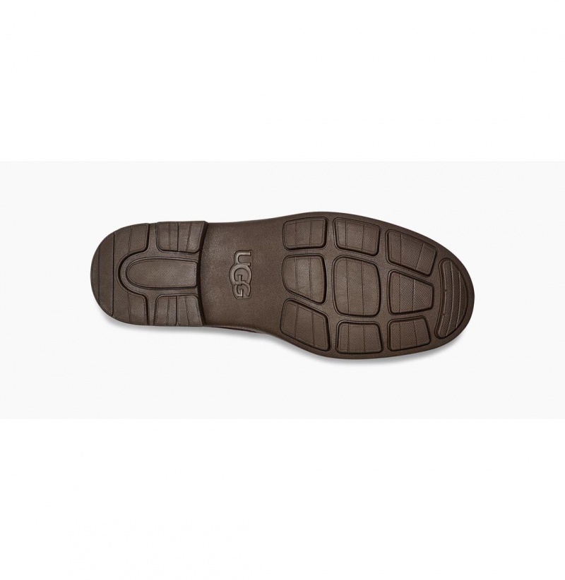 UGG Harrison Zip Semisove Kozene Cizmy Damske Tmavo Káva | SK-798KVQWNC