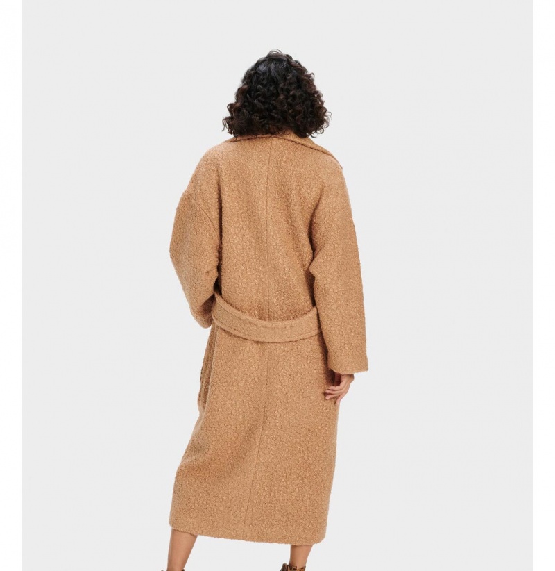 UGG Hattie Long Oversized Kabáty Damske Hnede | SK-821DXFUKJ