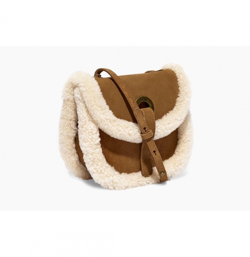 UGG Heritage Mini Crossbody Semisove Kabelka Damske Hnede | SK-285YFBXQA