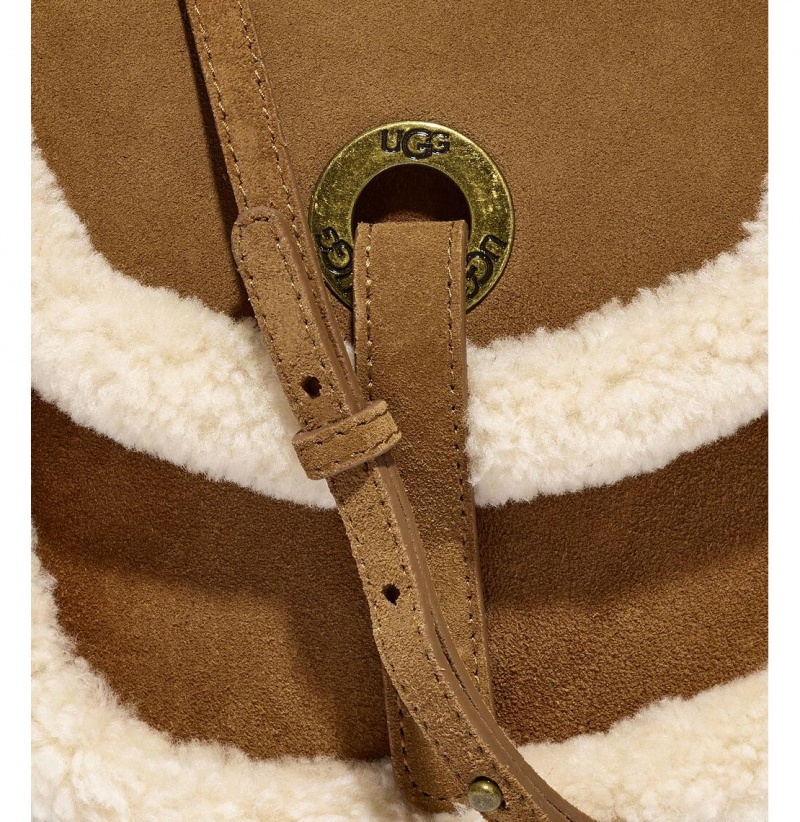 UGG Heritage Mini Crossbody Semisove Kabelka Damske Hnede | SK-285YFBXQA