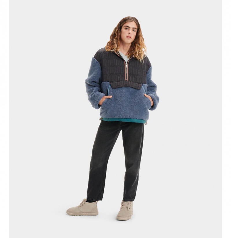 UGG Iggy Sherpa Half Zip Pullover Mikina s Kapucnou Panske Viacfarebný | SK-742OHXTRY