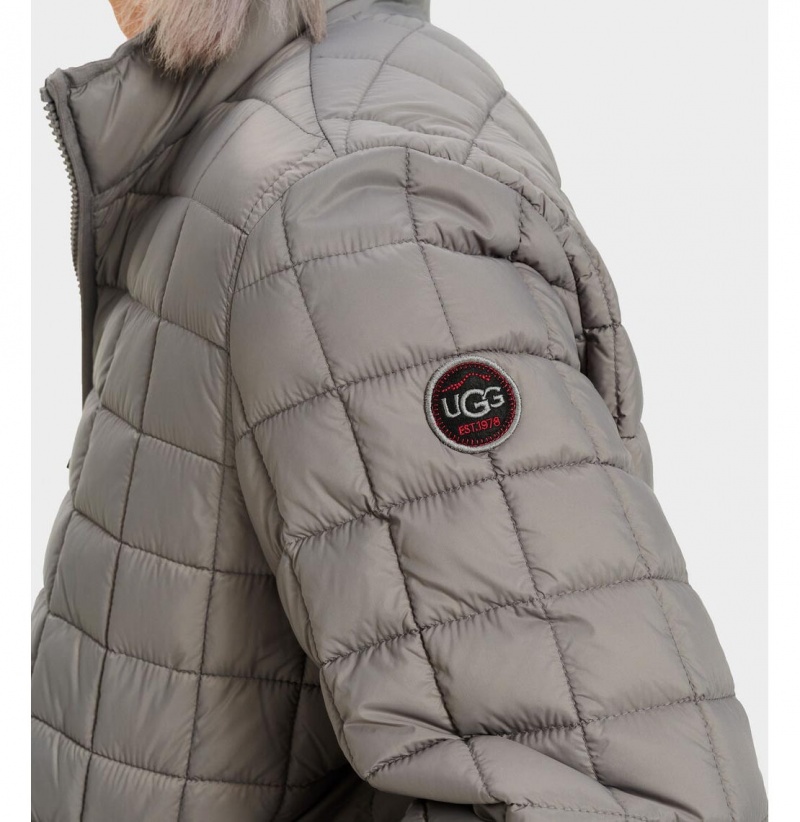 UGG Joel Packable Prešívané Bundy Panske Siva | SK-504LKXEMR