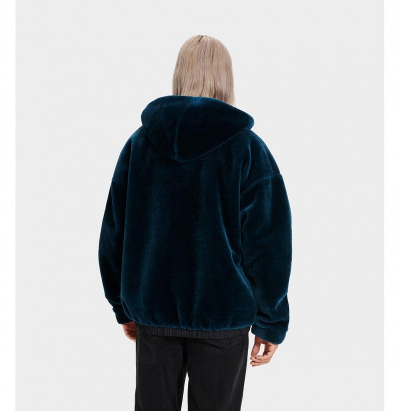 UGG Kairo Faux Fur Bundy Panske Tmavo Modre | SK-960CQHAUL