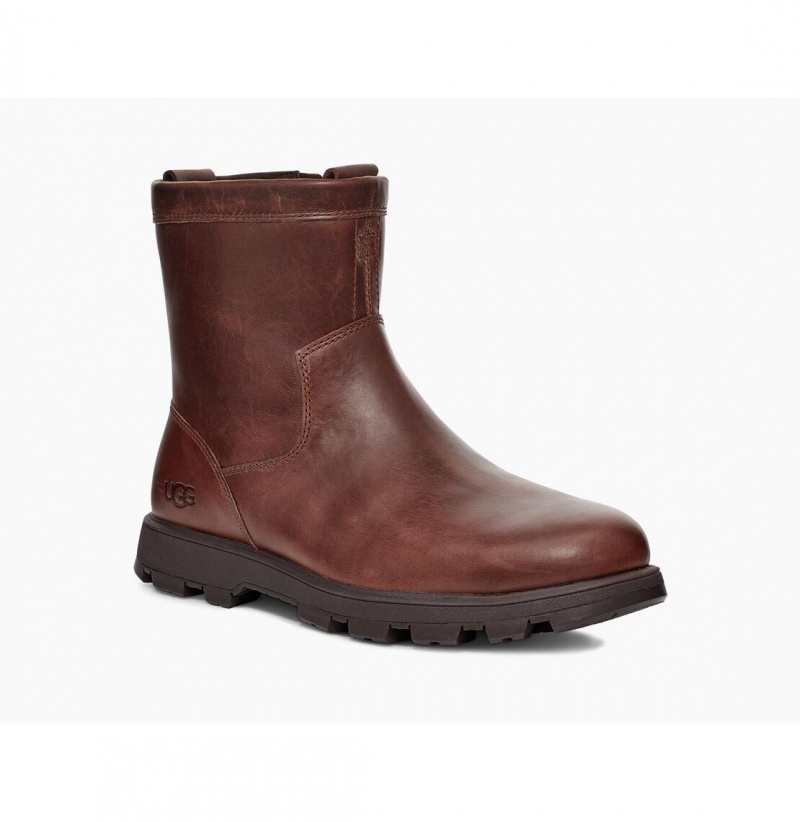 UGG Kennen Kozene Snehule Panske Hnede | SK-630RVWCXE