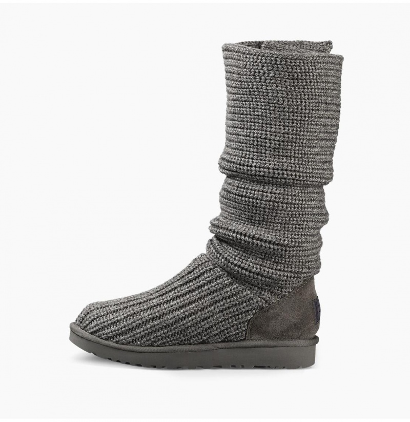UGG Klasické Cardy Pletene Cizmy Damske Siva | SK-567KUOQBE